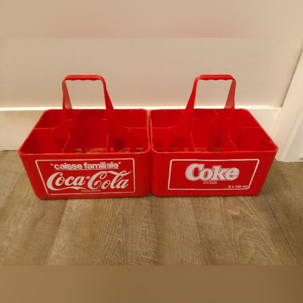 2 Vintage Coca-Cola Bottle Carriers